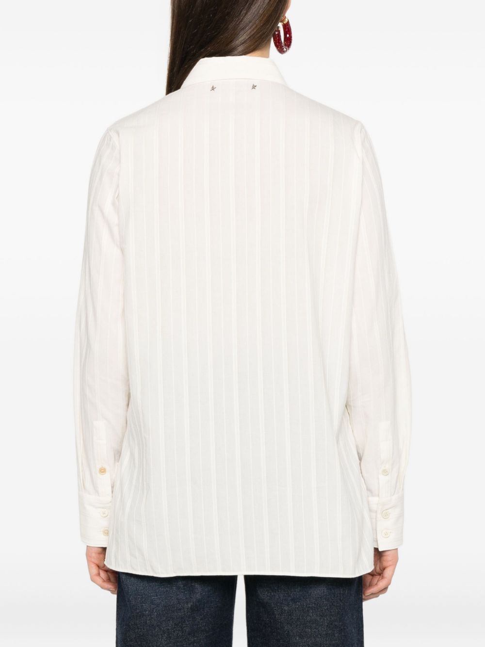 Camicia a righe in bianco Golden goose - donna 