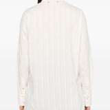 Camicia a righe in bianco Golden goose - donna 