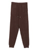 Women's Gotha brown knitted drawstring trousers