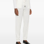 Pantaloni con couisse in cashmere in ecru Gotha - donna 