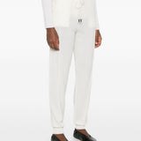 Pantaloni con couisse in cashmere in ecru Gotha - donna 