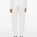 Pantaloni con couisse in cashmere in ecru Gotha - donna 