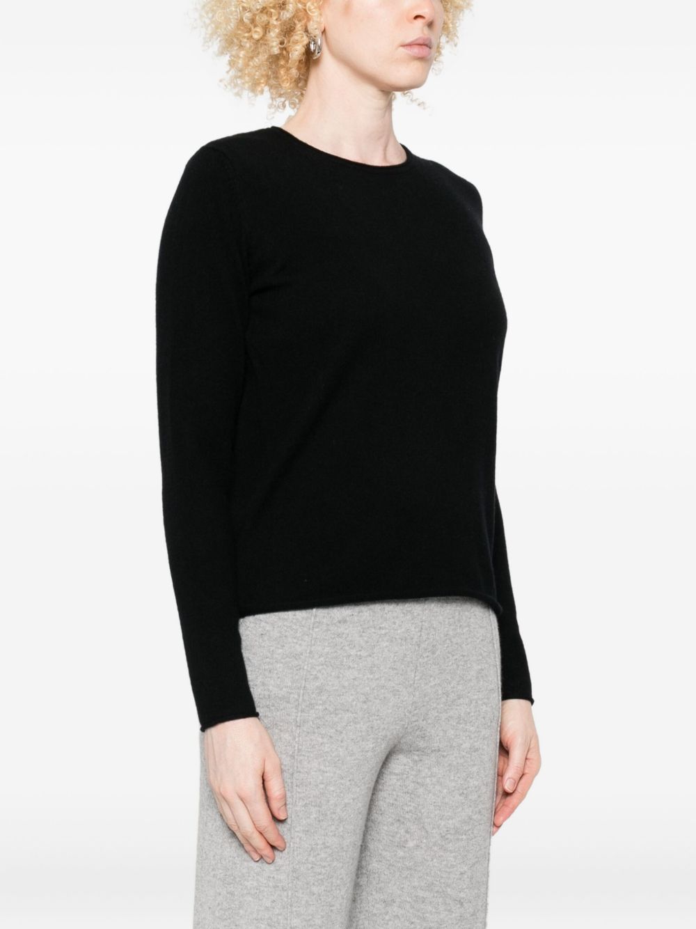 Maglione a girocollo in nero Gotha - donna 