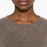 Maglione in cashmere a maniche lunghe in grigio taupe Gotha - donna 