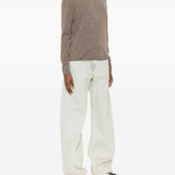 Maglione in cashmere a maniche lunghe in grigio taupe Gotha - donna 