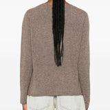 Maglione in cashmere a maniche lunghe in grigio taupe Gotha - donna 