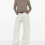 Maglione in cashmere a maniche lunghe in grigio taupe Gotha - donna 