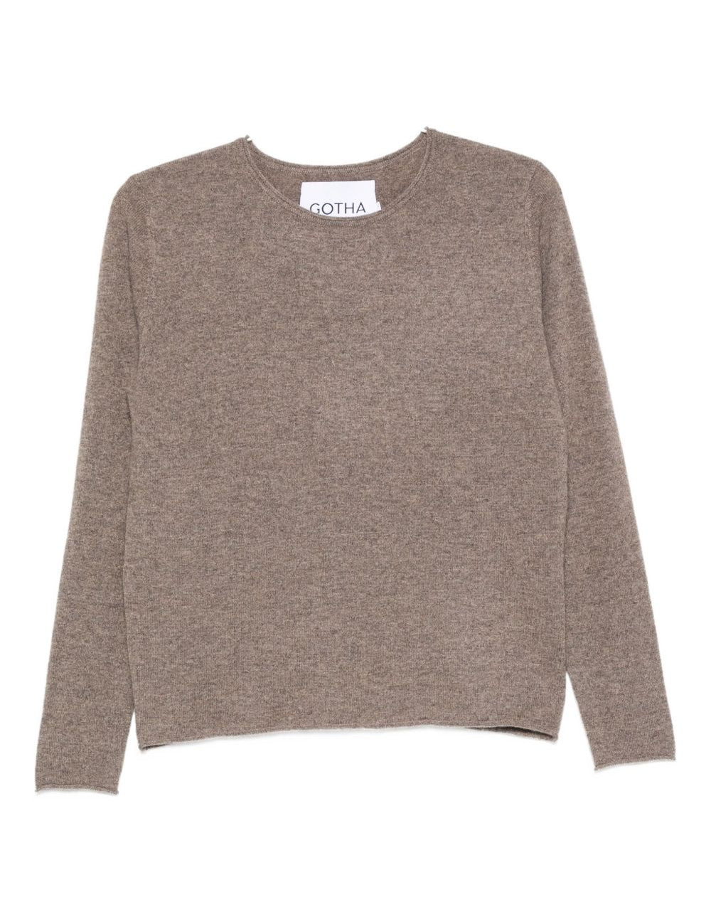 Maglione in cashmere a maniche lunghe in grigio taupe Gotha - donna 