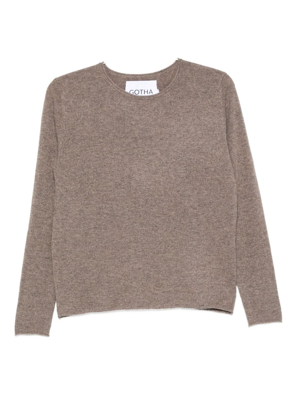 Maglione in cashmere a maniche lunghe in grigio taupe Gotha - donna 