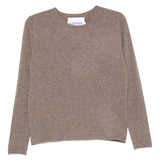 Maglione in cashmere a maniche lunghe in grigio taupe Gotha - donna 