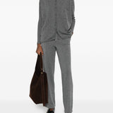 Pantaloni in cashmere in grigio Gotha - donna 