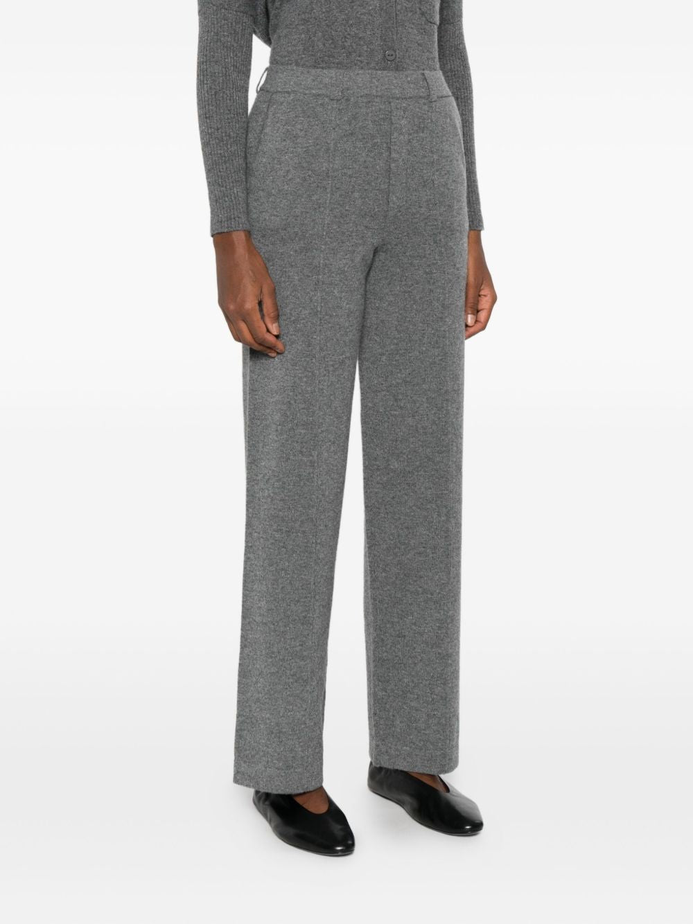 Pantaloni in cashmere in grigio Gotha - donna 