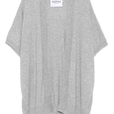 Cardigan a maniche corte in grigio Gotha - donna 