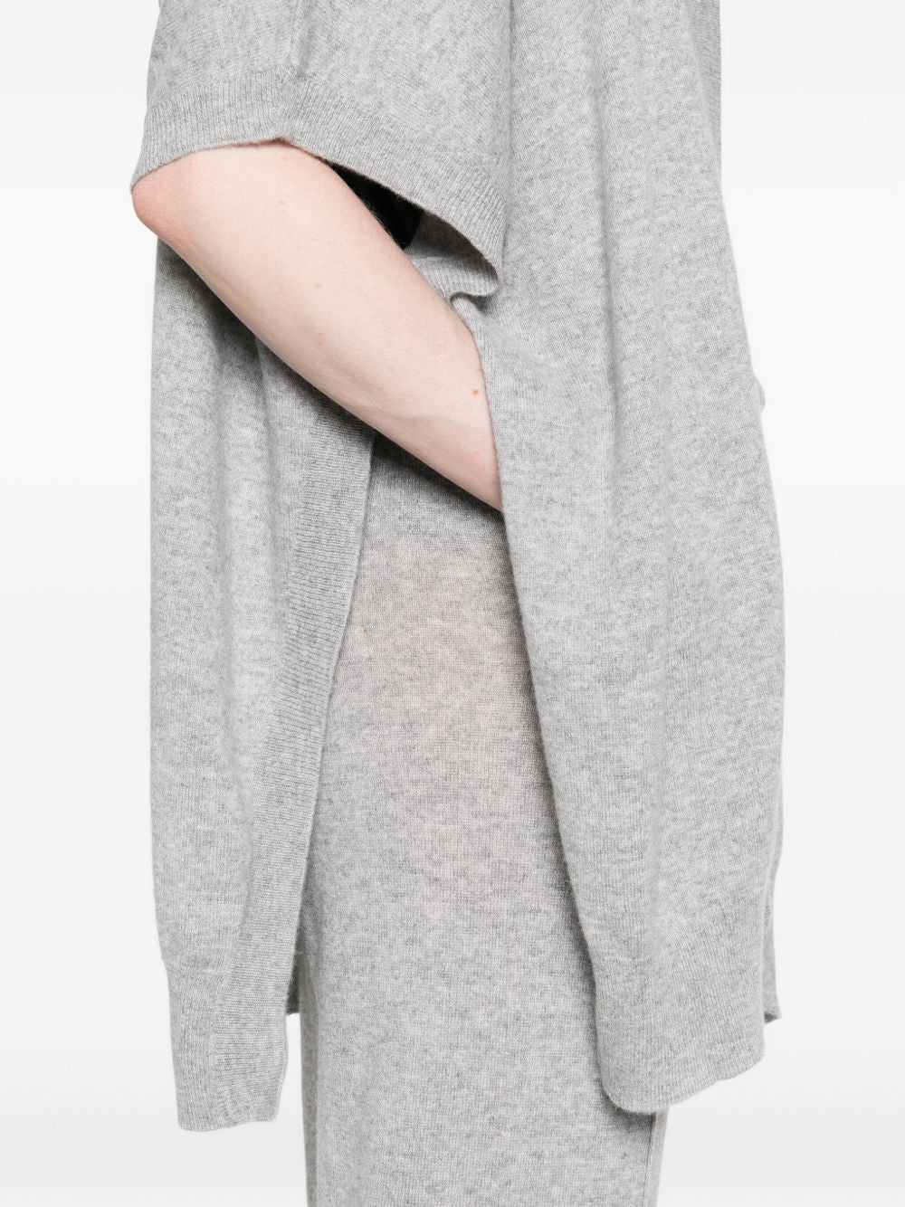 Cardigan a maniche corte in grigio Gotha - donna 