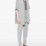 Cardigan a maniche corte in grigio Gotha - donna 