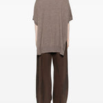 Cardigan a maniche corte in beige Gotha - donna 
