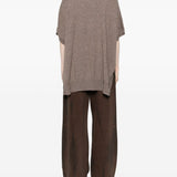Cardigan a maniche corte in beige Gotha - donna 