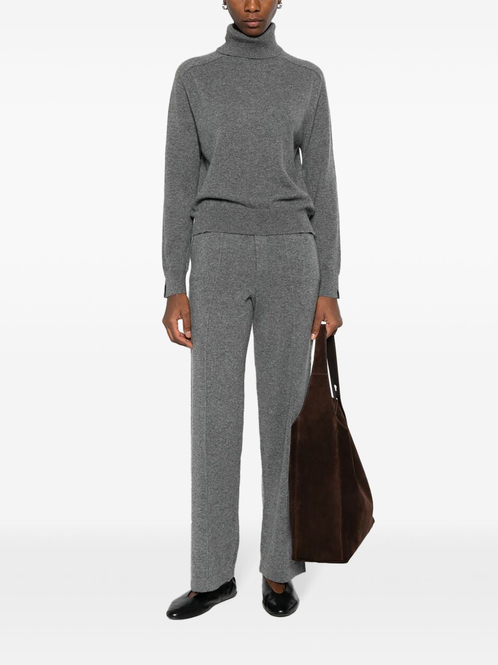 Maglione a collo alto in grigio Gotha - donna 