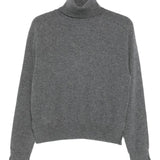 Maglione a collo alto in grigio Gotha - donna 
