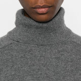 Maglione a collo alto in grigio Gotha - donna 
