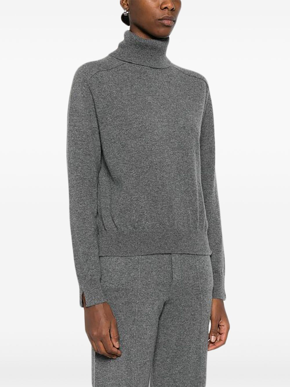 Maglione a collo alto in grigio Gotha - donna 