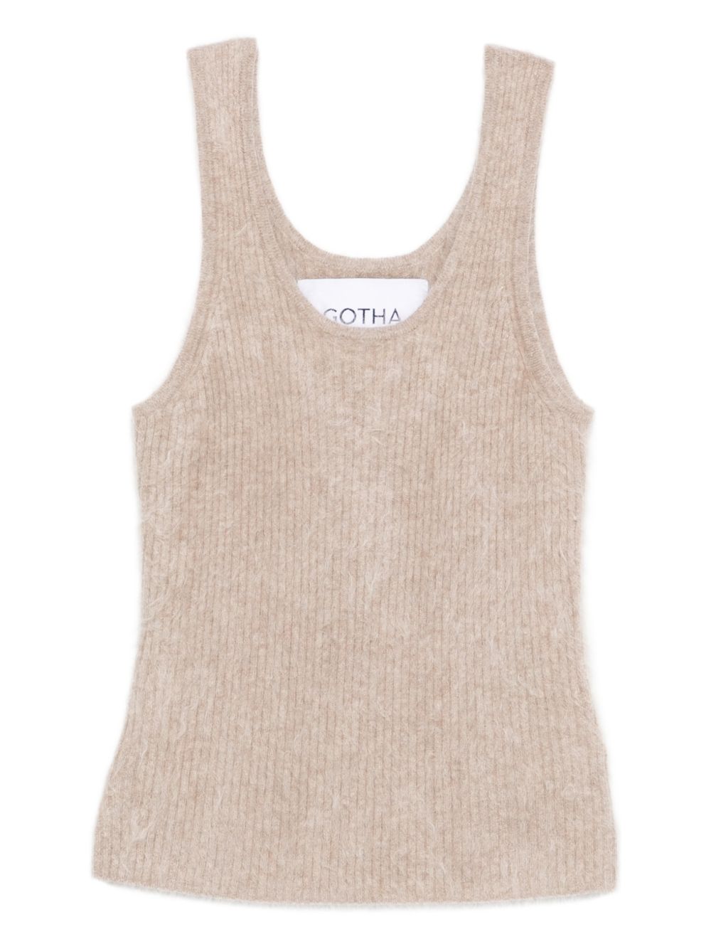Top con finitura spazzolata in beige Gotha - donna 