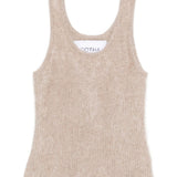 Top con finitura spazzolata in beige Gotha - donna 