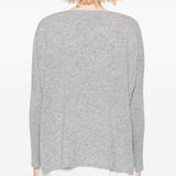Maglione con scollo a V in grigio Gotha - donna 