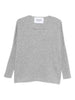 Maglione con scollo a V in grigio Gotha - donna