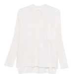 Cardigan con colletto in cashmere andrea in bianco Gotha - donna 