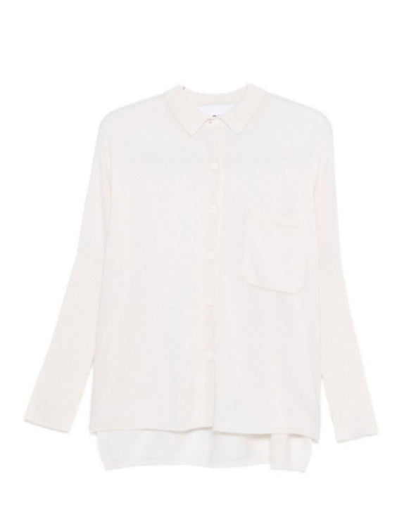 Cardigan con colletto in cashmere andrea in bianco Gotha - donna 