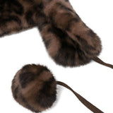 Cappello chapka con stampa leopardata Gotha - unisex 