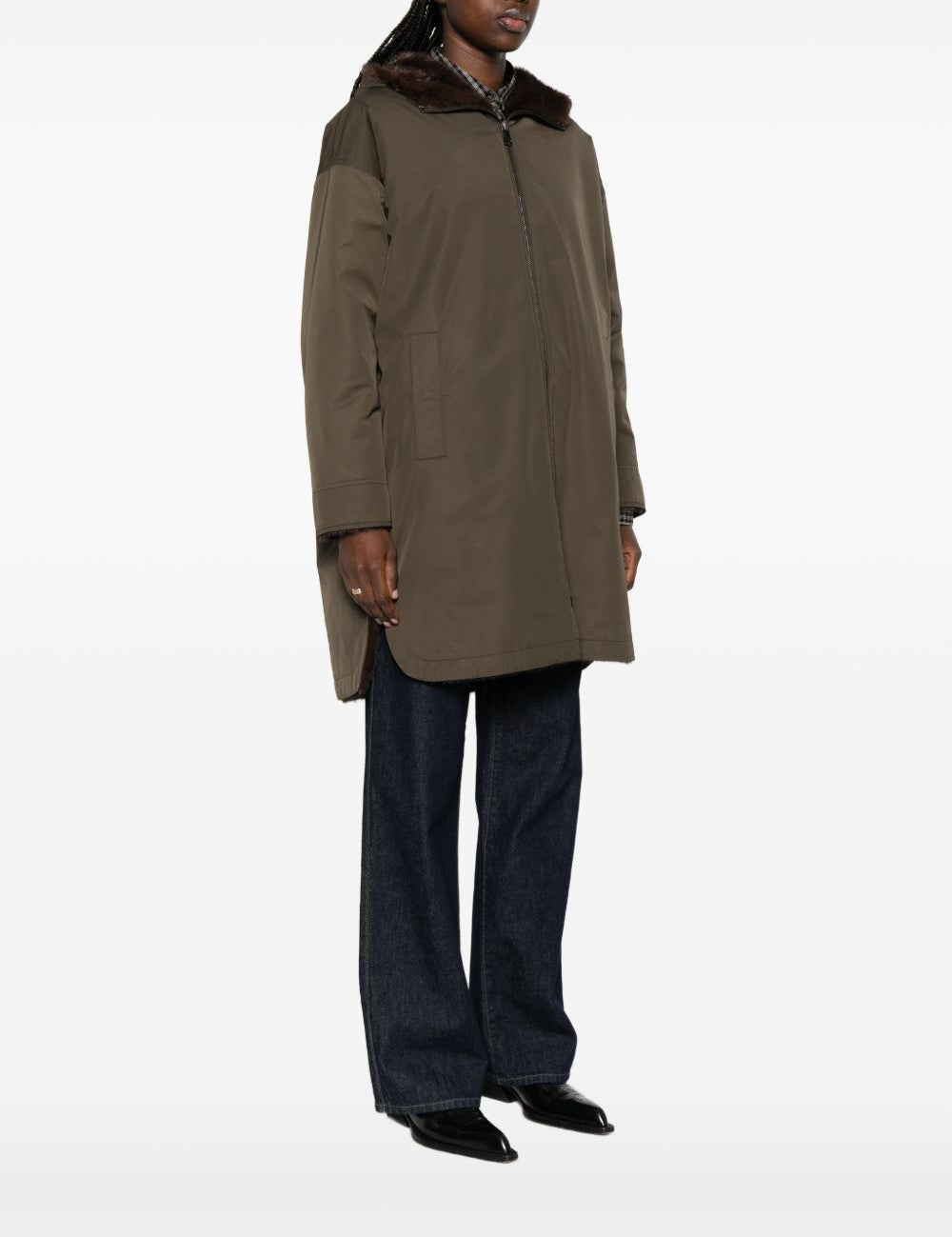 Cappotto parka lou andrea in marrone Gotha - donna 