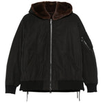 Giaca con cappccio in marrone Gotha - donna 