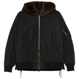 Giaca con cappccio in marrone Gotha - donna 