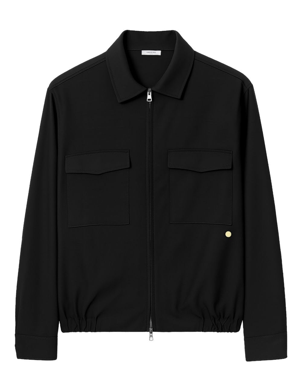 Giacca con zip in nero Grayed - uomo 