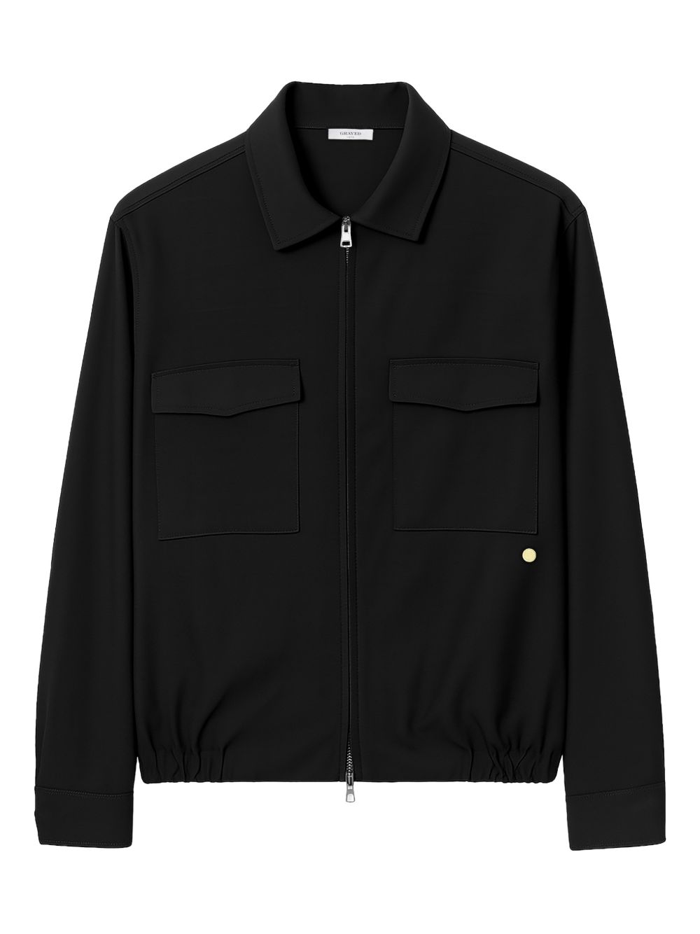 Giacca con zip in nero Grayed - uomo 