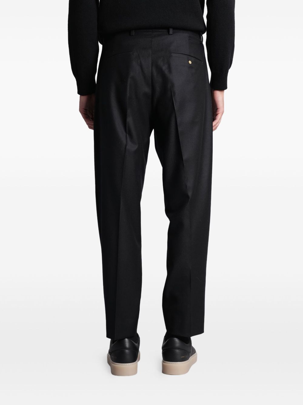 Pantaloni a gamba dritta albert in nero Grayed - uomo 