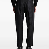Pantaloni a gamba dritta albert in nero Grayed - uomo 