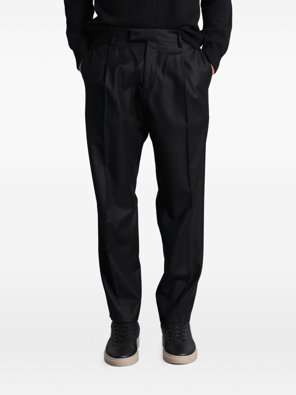 Pantaloni a gamba dritta albert in nero Grayed - uomo 