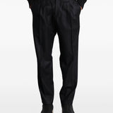 Pantaloni a gamba dritta albert in nero Grayed - uomo 