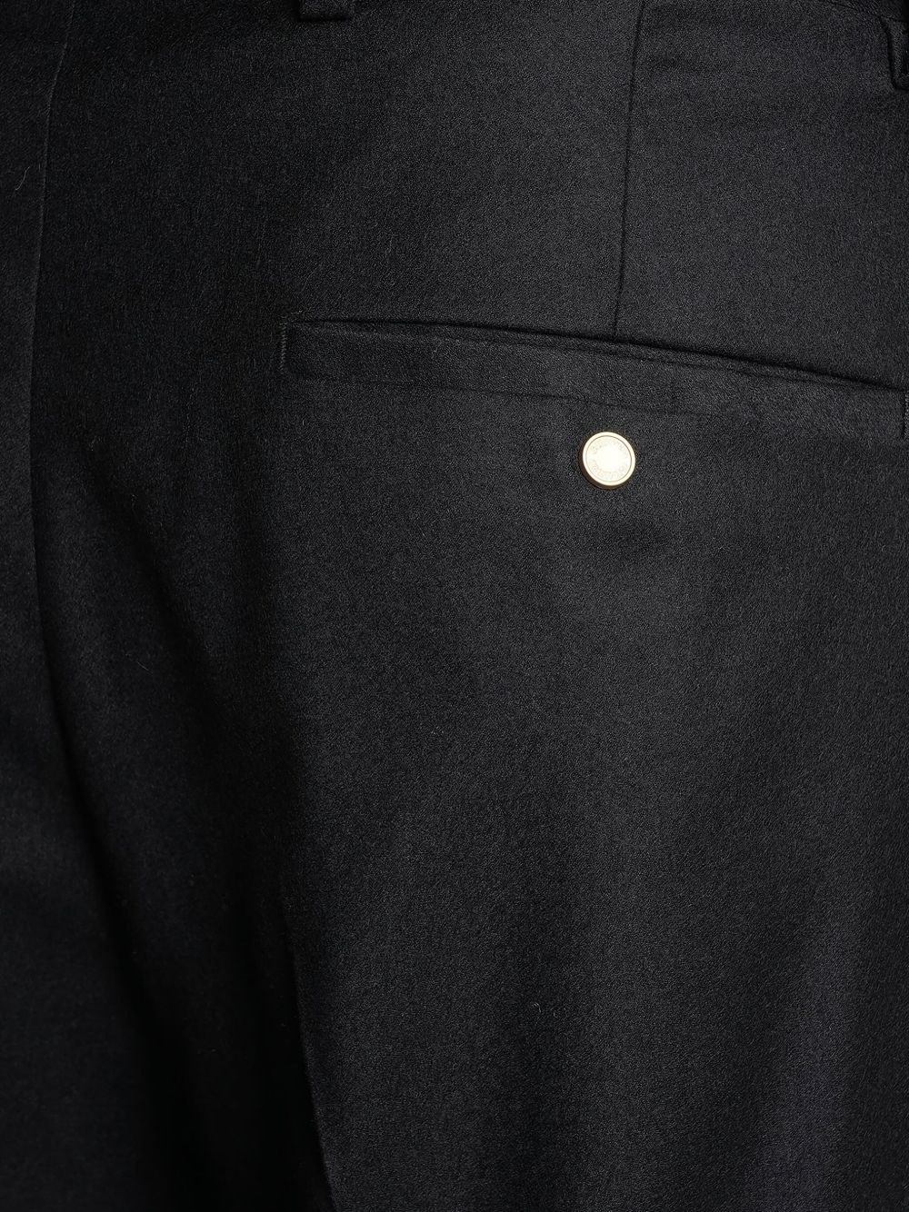 Pantaloni a gamba dritta albert in nero Grayed - uomo 