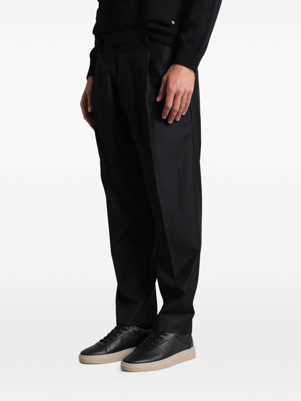 Pantaloni a gamba dritta albert in nero Grayed - uomo 