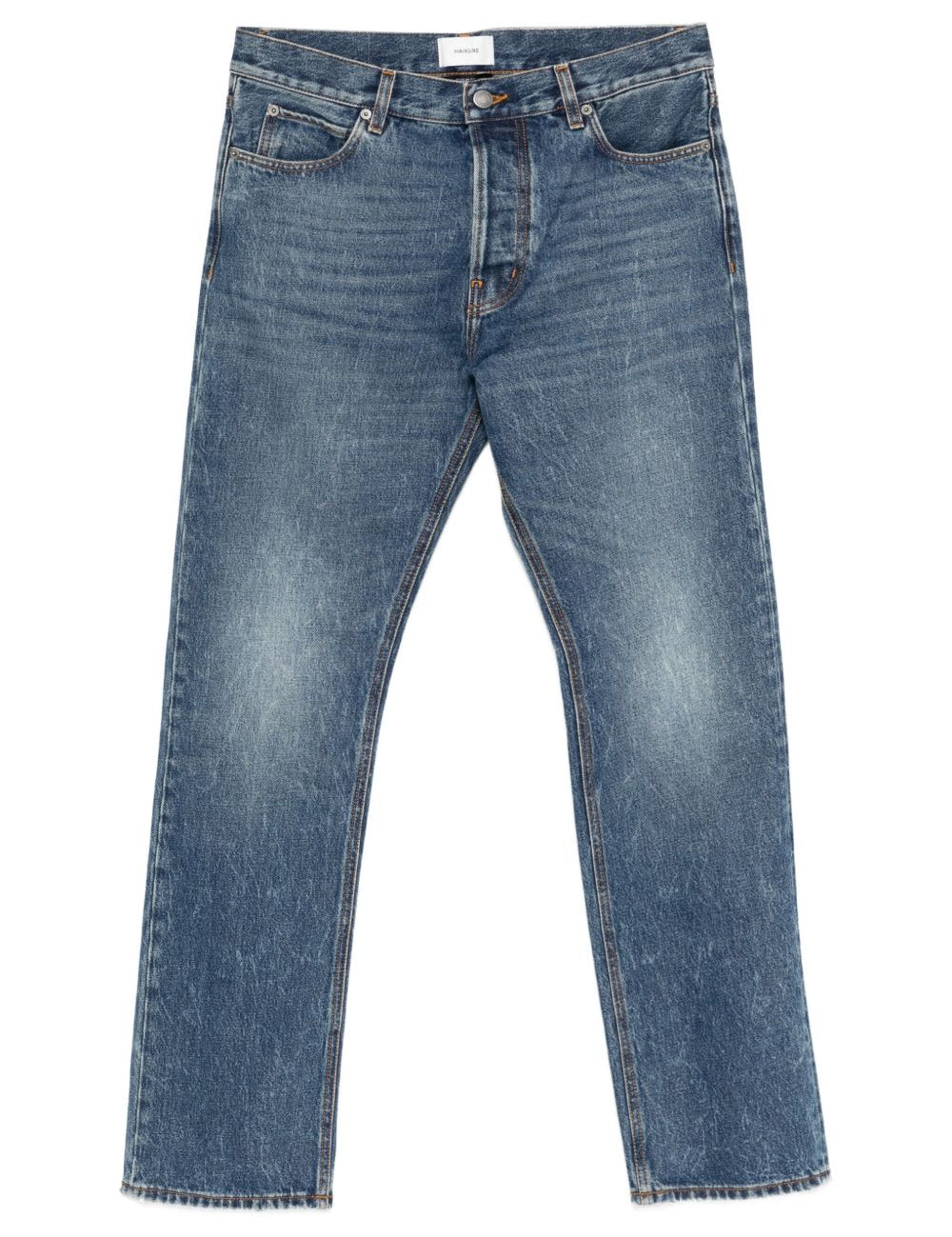 Jeans con effetto schiarito in blu Haikure - uomo 