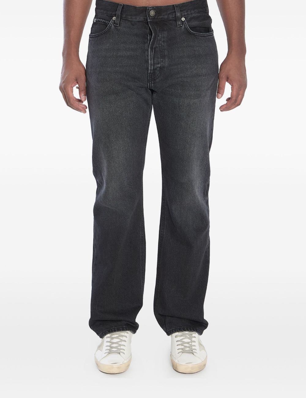 Jeans svasati con cinque tasche in nero Haikure - uomo 