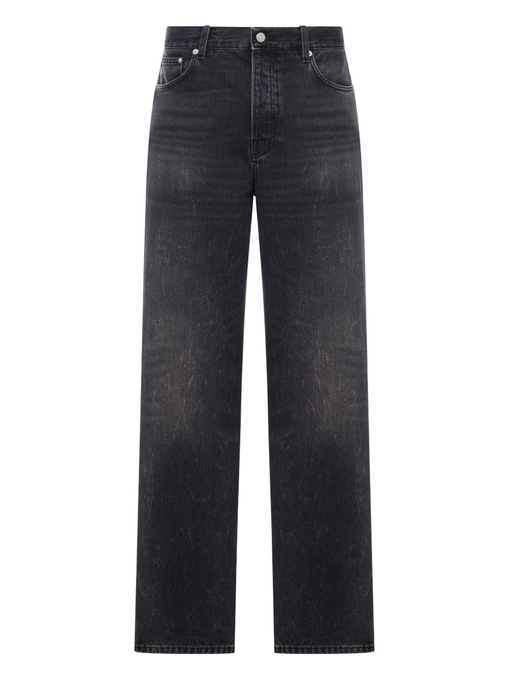 Jeans dritti con cinque tasche in  nero Haikure - uomo 
