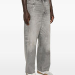Jeans dritti con effetto vernice in grigio Haikure - uomo 