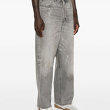 Jeans dritti con effetto vernice in grigio Haikure - uomo 