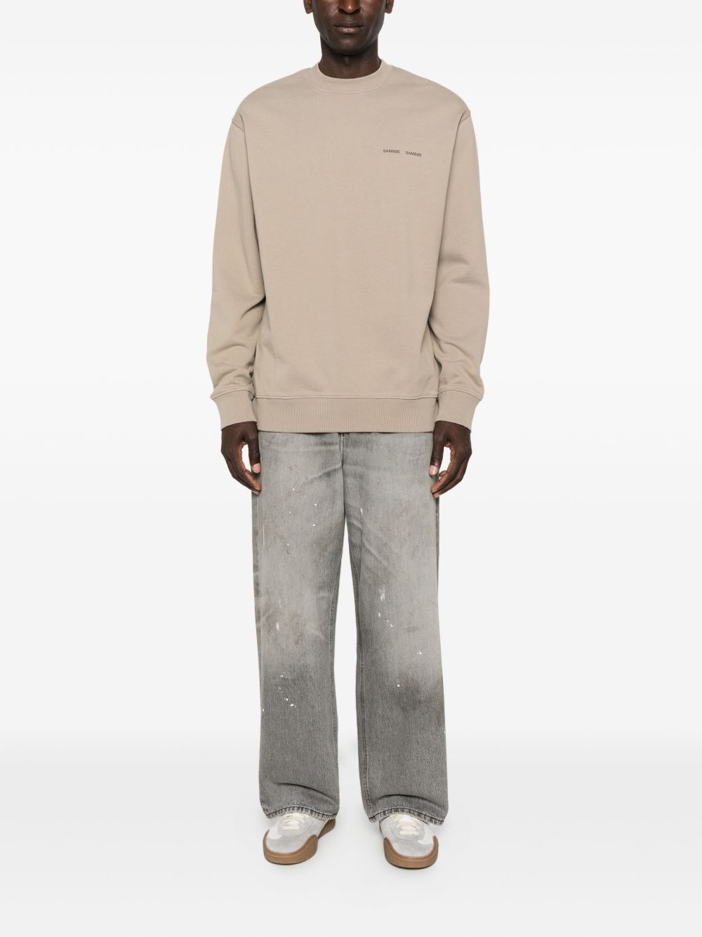 Jeans dritti con effetto vernice in grigio Haikure - uomo 