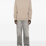 Jeans dritti con effetto vernice in grigio Haikure - uomo 